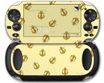 Anchors Away Yellow Sunshine - Decal Style Skin fits Sony PS Vita