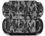 HEX Mesh Camo 01 Gray - Decal Style Skin fits Sony PS Vita