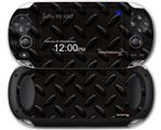 Diamond Plate Metal 02 Black - Decal Style Skin fits Sony PS Vita