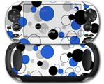 Lots of Dots Blue on White - Decal Style Skin fits Sony PS Vita