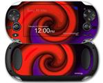 Alecias Swirl 01 Red - Decal Style Skin fits Sony PS Vita