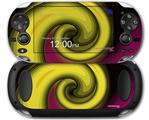 Alecias Swirl 01 Yellow - Decal Style Skin fits Sony PS Vita