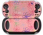 Kearas Flowers on Pink - Decal Style Skin fits Sony PS Vita