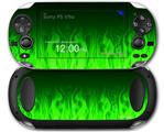 Fire Green - Decal Style Skin fits Sony PS Vita