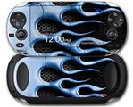Metal Flames Blue - Decal Style Skin fits Sony PS Vita