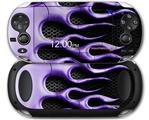 Metal Flames Purple - Decal Style Skin fits Sony PS Vita
