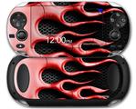 Metal Flames Red - Decal Style Skin fits Sony PS Vita
