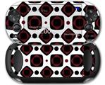Red And Black Squared - Decal Style Skin fits Sony PS Vita