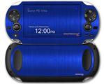 Simulated Brushed Metal Blue - Decal Style Skin fits Sony PS Vita