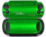 Simulated Brushed Metal Green - Decal Style Skin fits Sony PS Vita