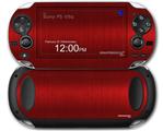 Simulated Brushed Metal Red - Decal Style Skin fits Sony PS Vita