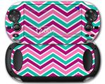 Zig Zag Teal Pink Purple - Decal Style Skin fits Sony PS Vita