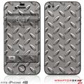 iPhone 4S Skin Diamond Plate Metal 02