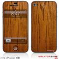 iPhone 4S Skin Wood Grain - Oak 01