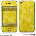 iPhone 4S Skin Triangle Mosaic Yellow