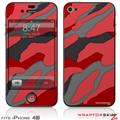iPhone 4S Skin Camouflage Red