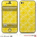 iPhone 4S Skin Wavey Yellow