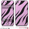 iPhone 4S Skin Zebra Skin Pink