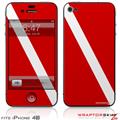 iPhone 4S Skin Dive Scuba Flag