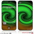 iPhone 4S Skin Alecias Swirl 01 Green