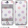 iPhone 4S Skin Pastel Flowers