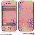 iPhone 4S Skin Kearas Flowers on Pink