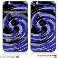 iPhone 4S Skin Alecias Swirl 02 Blue