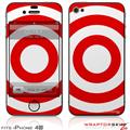 iPhone 4S Skin Bullseye Red and White