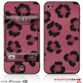 iPhone 4S Skin Leopard Skin Pink