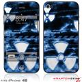 iPhone 4S Skin Radioactive Blue