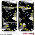 iPhone 4S Skin Abstract 02 Yellow