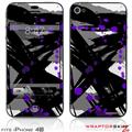 iPhone 4S Skin Abstract 02 Purple