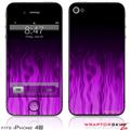 iPhone 4S Skin Fire Purple