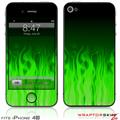 iPhone 4S Skin Fire Green