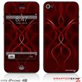 iPhone 4S Skin Abstract 01 Red