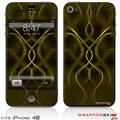 iPhone 4S Skin Abstract 01 Yellow
