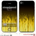 iPhone 4S Skin Fire Yellow