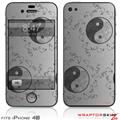 iPhone 4S Skin Feminine Yin Yang Gray