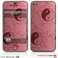 iPhone 4S Skin Feminine Yin Yang Red