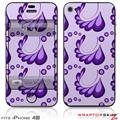 iPhone 4S Skin Petals Purple