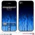 iPhone 4S Skin Fire Blue