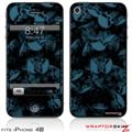 iPhone 4S Skin Skulls Confetti Blue