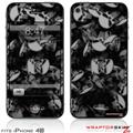 iPhone 4S Skin Skulls Confetti White