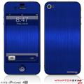 iPhone 4S Skin Simulated Brushed Metal Blue