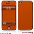 iPhone 4S Skin Solids Collection Burnt Orange