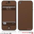 iPhone 4S Skin Solids Collection Chocolate Brown