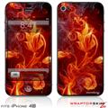 iPhone 4S Skin Fire Flower