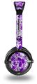 Scattered Skulls Purple Decal Style Skin fits Skullcandy Lowrider Headphones (HEADPHONES  SOLD SEPARATELY)