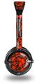 Scattered Skulls Red Decal Style Skin fits Skullcandy Lowrider Headphones (HEADPHONES  SOLD SEPARATELY)