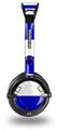 Kearas Psycho Stripes Blue and White Decal Style Skin fits Skullcandy Lowrider Headphones (HEADPHONES  SOLD SEPARATELY)